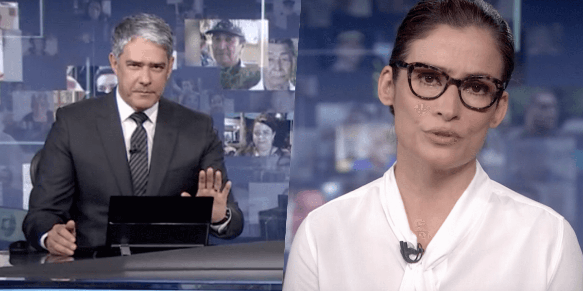 William Bonner e Renata Vasconcellos massacraram no Jornal Nacional - Foto: Montagem