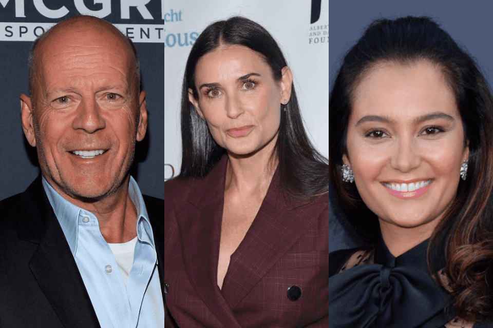 No dia dos pais, Bruce Willis recebe homenagens da atual e ex-esposa (Foto: Reprodução)