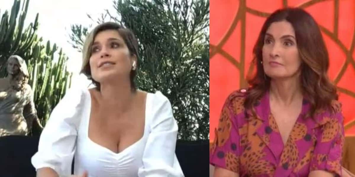 Flávia Alessandra foi aos prantos no programa de Fátima Bernardes (Foto: Reprodução/TV Globo)