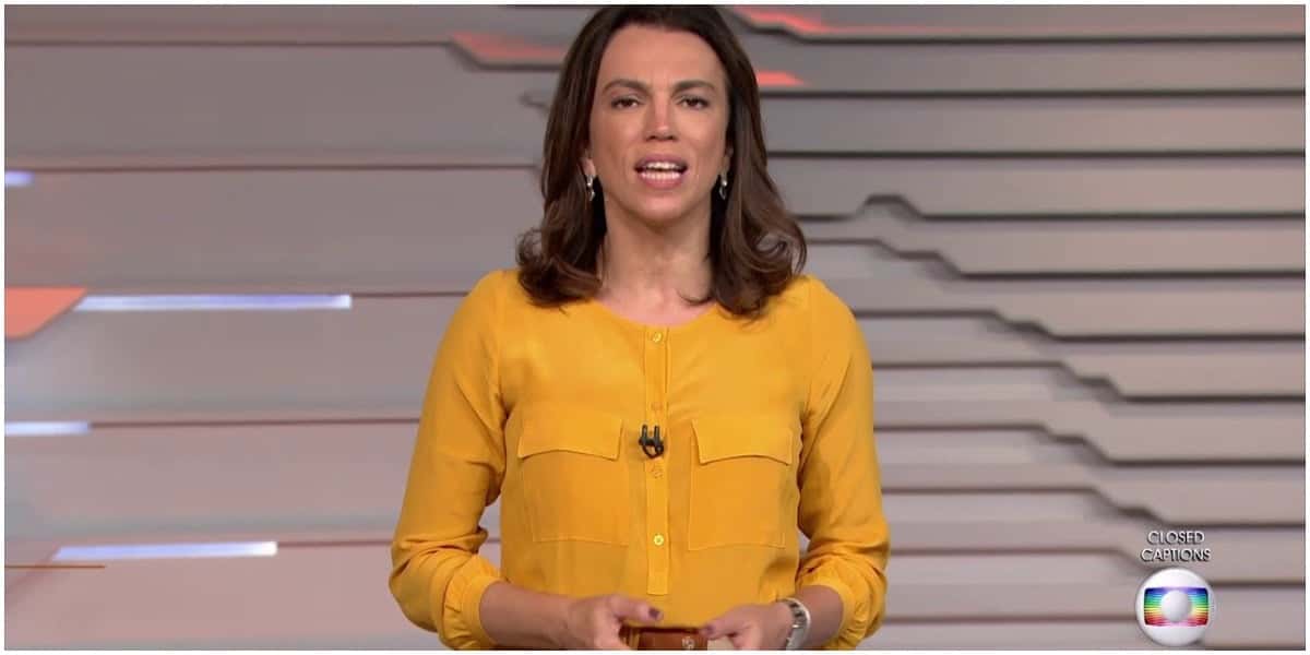 Ana Paula Araújo se assombrou com a vinheta do Bom Dia Brasil (Foto: Reprodução)