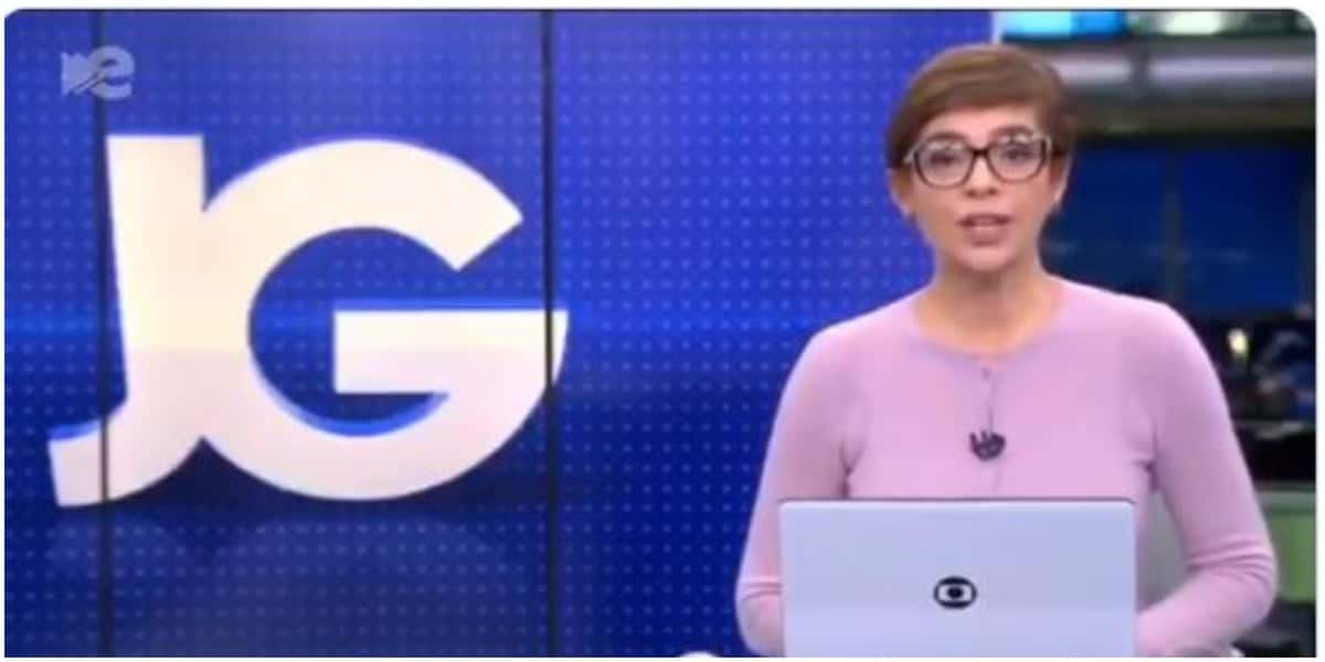 Renata Lo Prete no comando do Jornal da Globo (Foto: Reprodução/Globo)