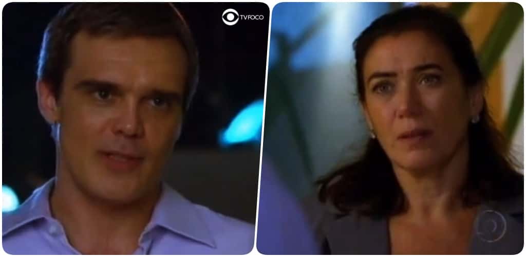 René e Griselda tem conversa reveladora em Fina Estampa (Foto: Montagem/TV Foco)