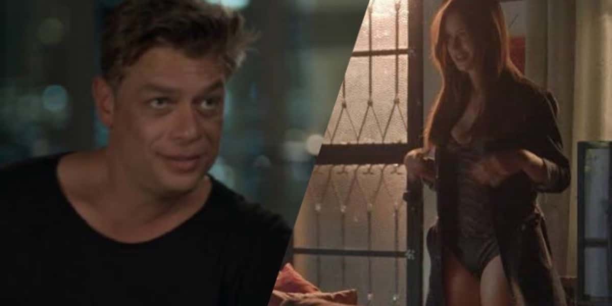 Assim que ver Eliza de calcinha na sua sala, Arthur ficará mais encantado com a ruiva em Totalmente Demais (Montagem: TV Foco)