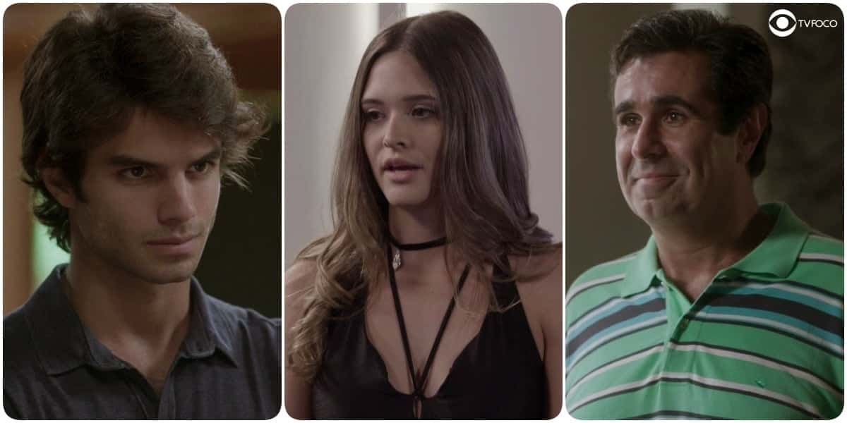 Destinos de Fabinho, Cassandra e Hugo se entrelaçaram em Totalmente Demais (Foto: Montagem/TV Foco)