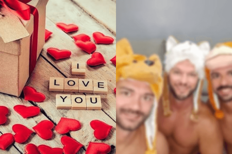 Trisal cria perfis nas redes sociais e celebra dia dos namorados juntos (Foto: Reprodução)