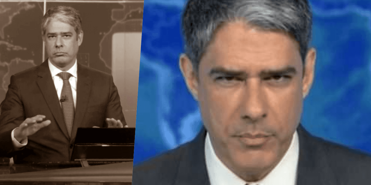 William Bonner, apresenta diariamente o Jornal Nacional na Globo (Foto montagem)
