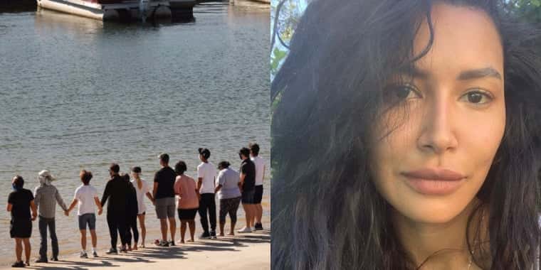 Elenco de Glee se reúne no lago onde Naya Rivera morreu afogada (Foto: Reprodução)