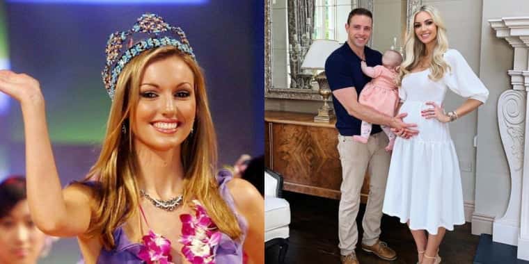 Rosanna Davison, Miss Mundo, celebra gravidez de gêmeos (Foto: Reprodução)