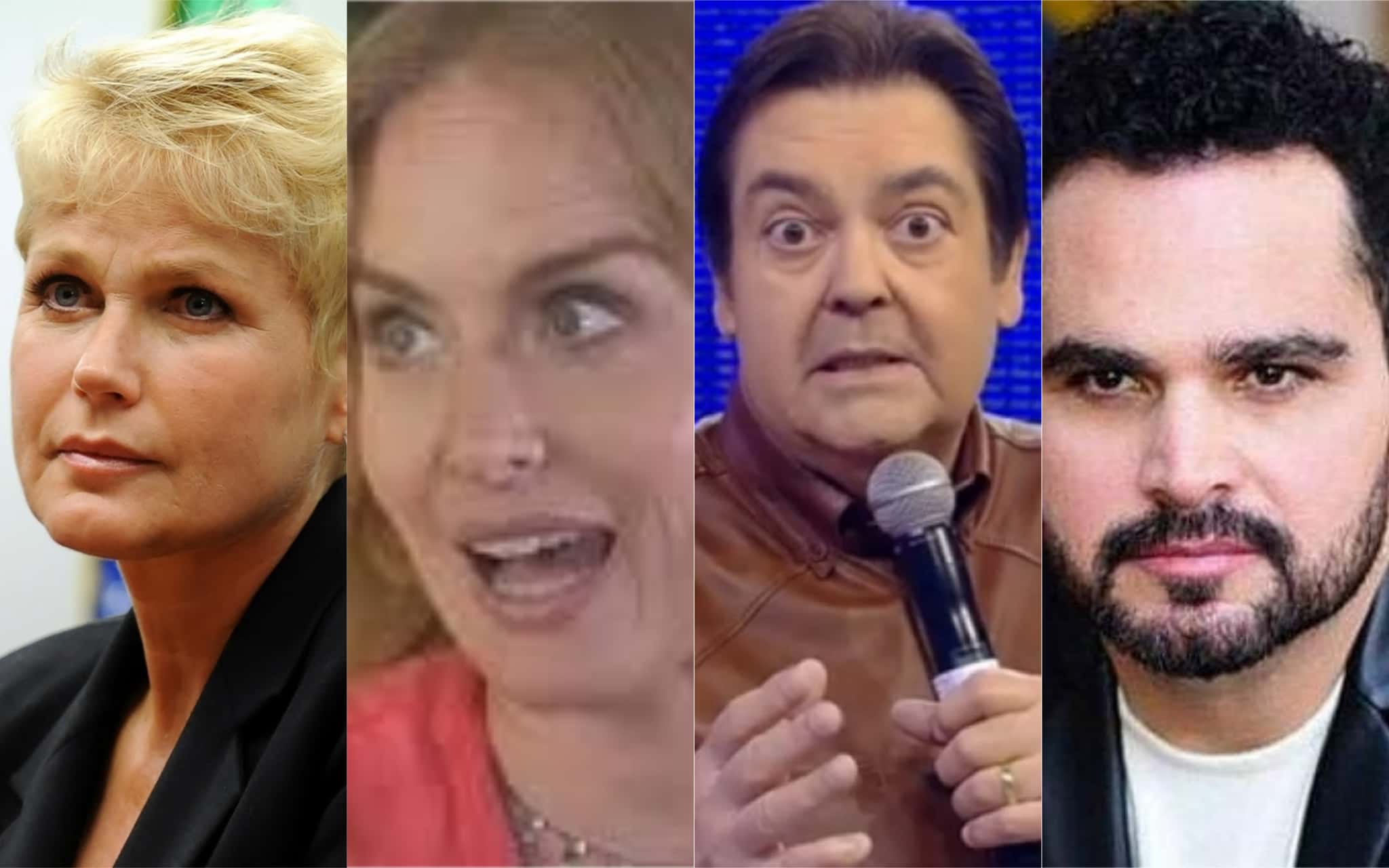 Xuxa, Angélica, Faustão e Luciano Camargo roubaram a atenção nesta sexta (Foto: Divulgação)