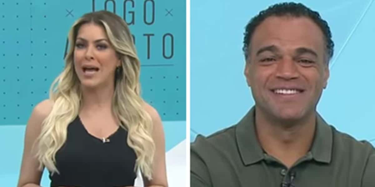 Renata Fan e Denilson te relação bastante íntima nos bastidores da Band (Foto: Montagem/TV Foco)