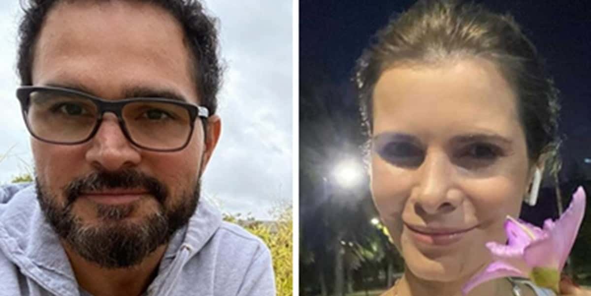 Luciano Camargo recebeu recado da esposa em publicação (Foto: Montagem/TV Foco)