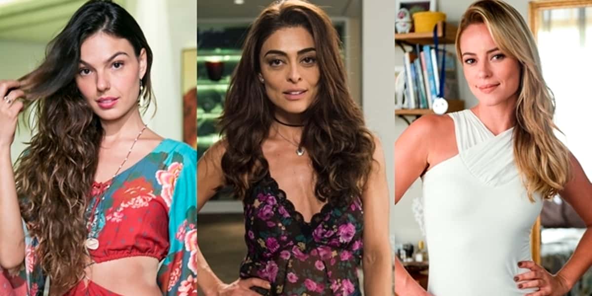 Ritinha (Isis Valverde), Bibi (Juliana Paes) e Jeiza (Paolla Oliveira) protagonizaram A Força do Querer (Fotos: Globo/Rafael Campos/Mauricio Fidalgo/Raquel Cunha)