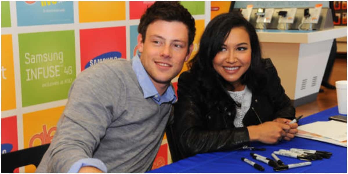 Naya Rivera e Cory Monteith trabalharam juntos em Glee (Foto: Reprodução)