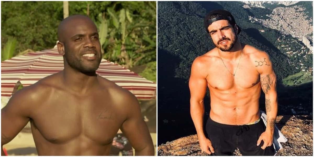 Os atores Caio Castro e Rafael Zulu (Reprodução)