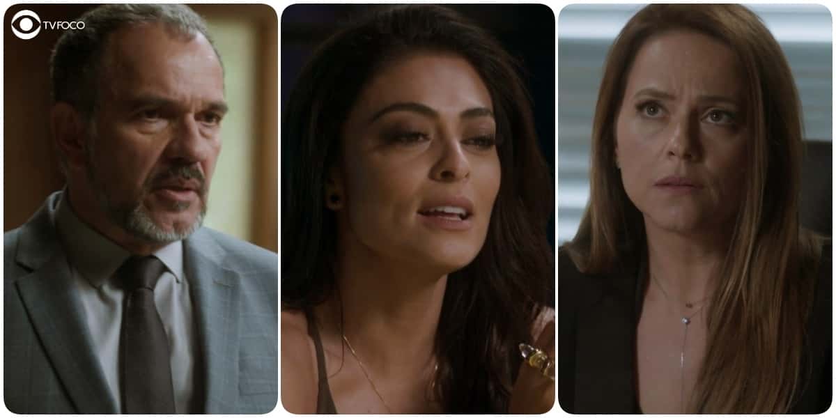 Germano, Lili e Carolina se envolverão em novo trama tensa de Totalmente Demais (Foto: Montagem/TV Foco/Globo/Reprodução)