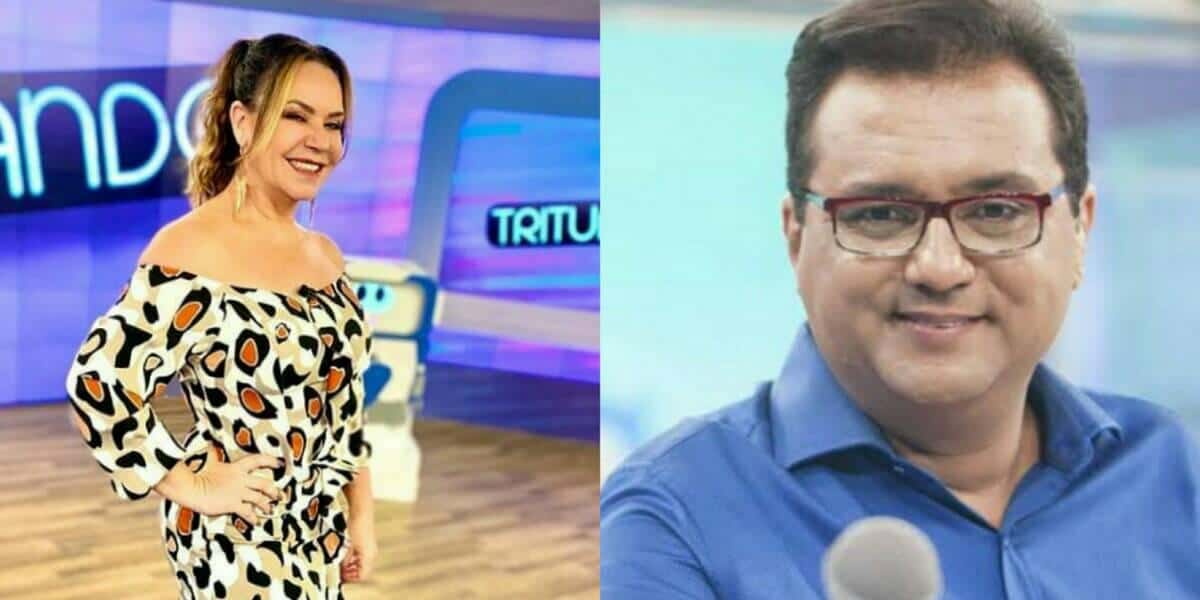 Flor revelou durante o Tritutando, no SBT, que viu o apresentador Geraldo Luís sem roupas (Foto: Reprodução)