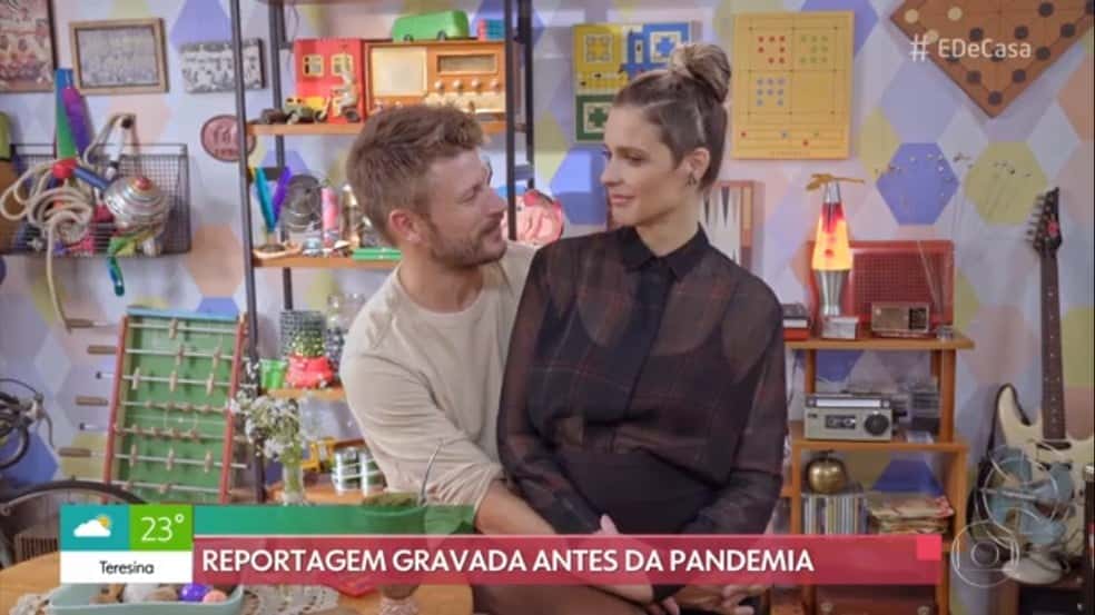 Rodrigo Hilbert e Fernanda Lima no programa É de Casa - Foto: Reprodução