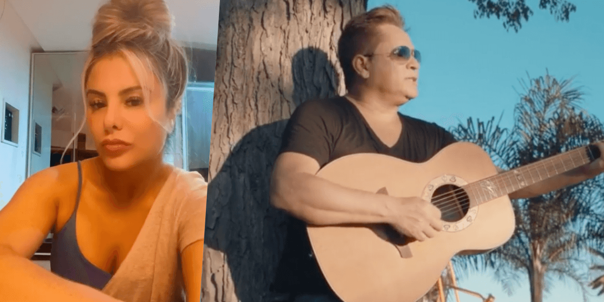 Poliana Rocha é casa com cantor Leonardo (Foto: Reprodução/ Montagem)