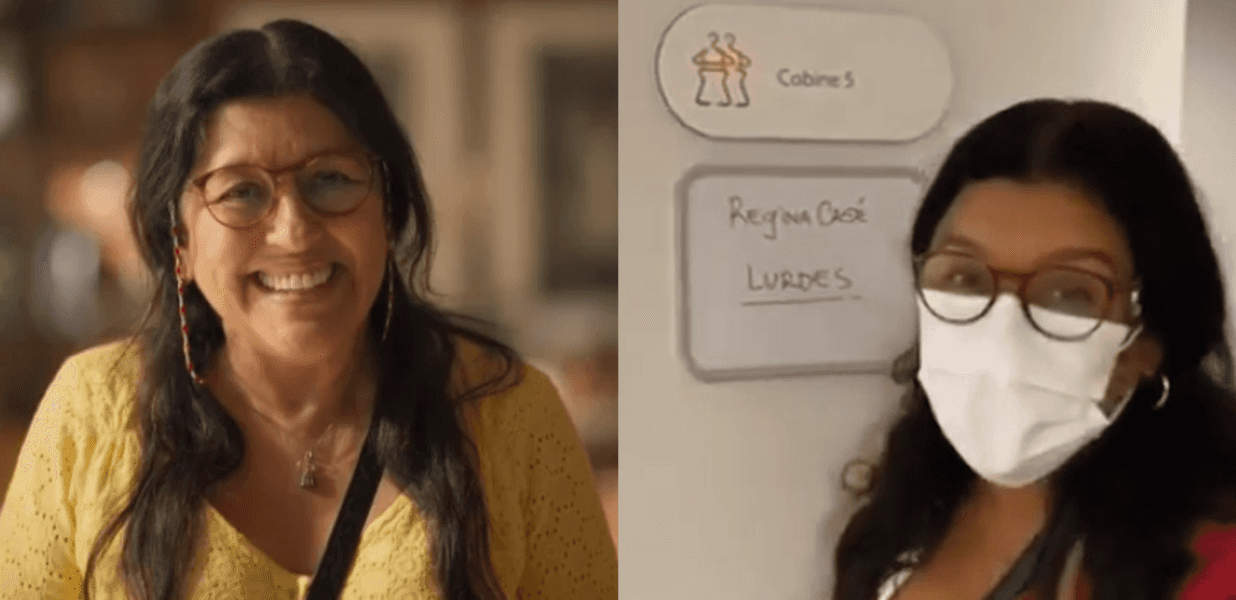 Regina Casé comemora volta de Amor de Mãe (Foto: Montagem)