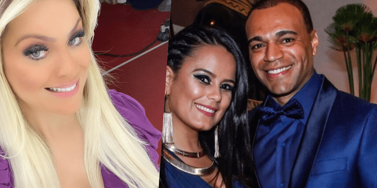 Denílson é casado com Luciele, mas tem grande intimidade com Renata Fan (Foto: Reprodução)
