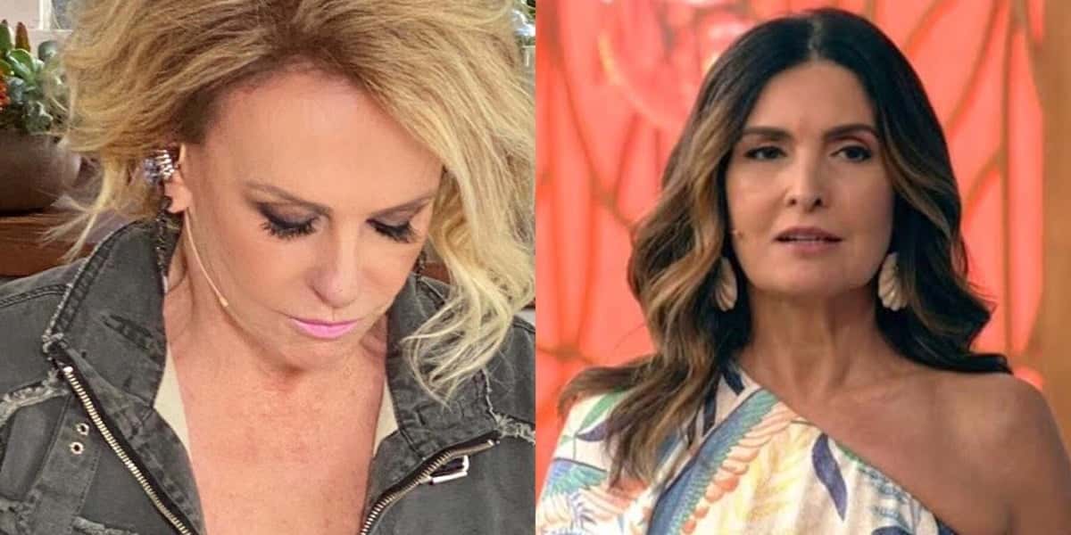 Ana Maria Braga e Fátima Bernardes quase levaram surra da Record na manhã de ontem (Foto: Reprodução)