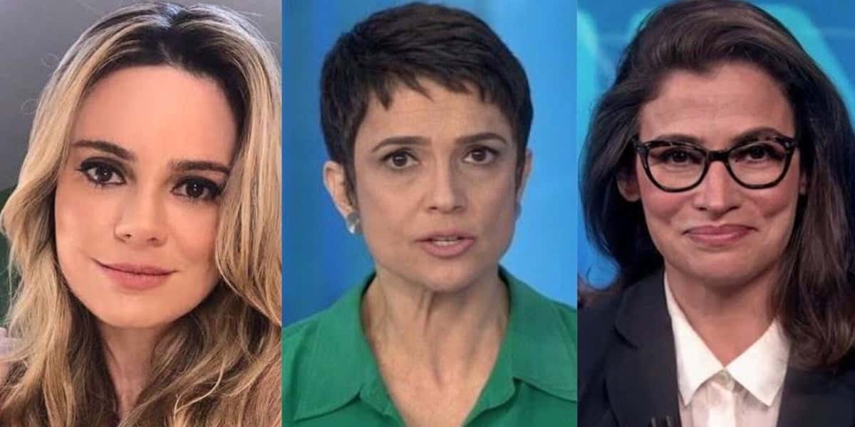 Rachel Sheherazade, Sandra Annenberg e Renata Vasconcellos (Foto: Reprodução)