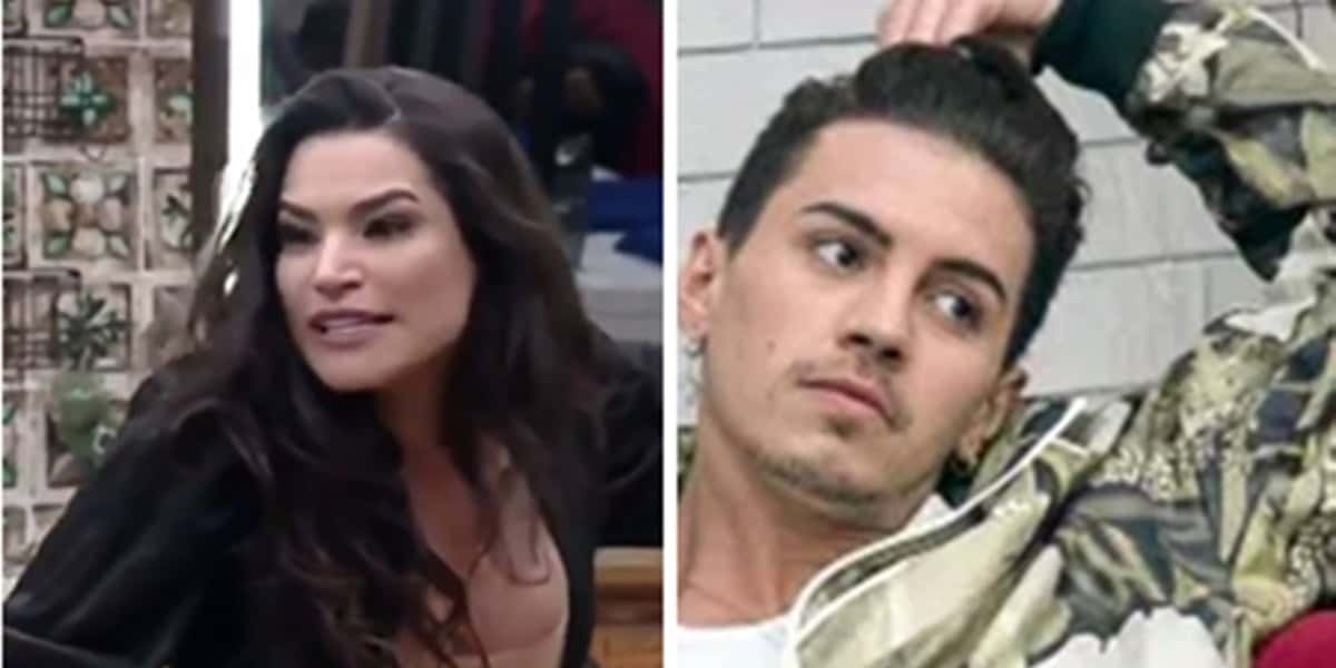 Raissa Barbosa perdeu o controle em A Fazenda 12 e jogou água em rosto de Biel (Foto: Reprodução)