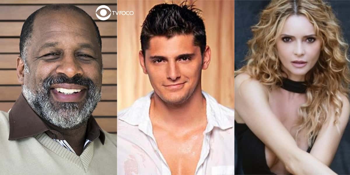Aílton Graça, Bruno Gissoni e Rita Guedes poderiam viver um trio para lá de polêmico em Flor do Caribe (Foto: Montagem/TV Foco/Reprodução/Instagram)