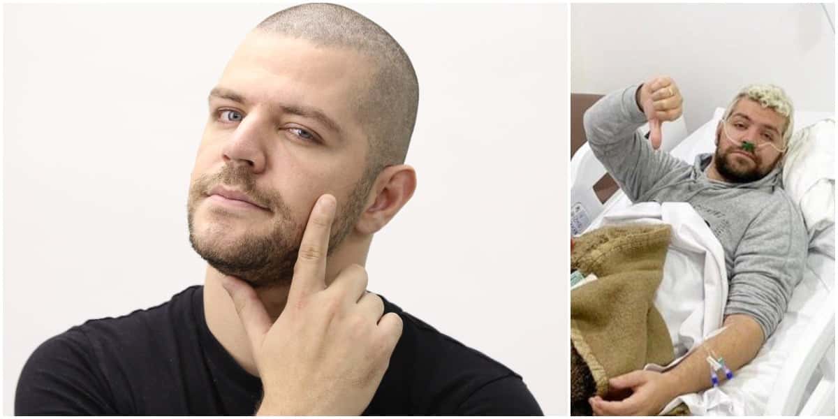Victor Sarro passou mal enquanto gravava com Rodrigo Faro (Foto: Reprodução)