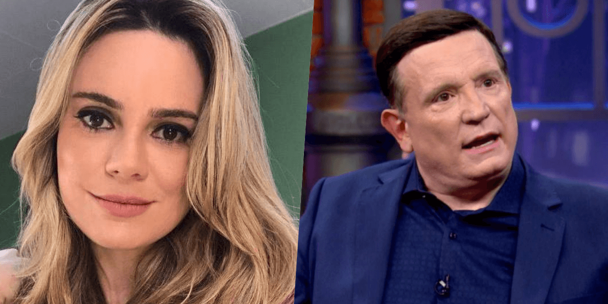 Rachel Sheherazade e Roberto Cabrini (Foto montagem)