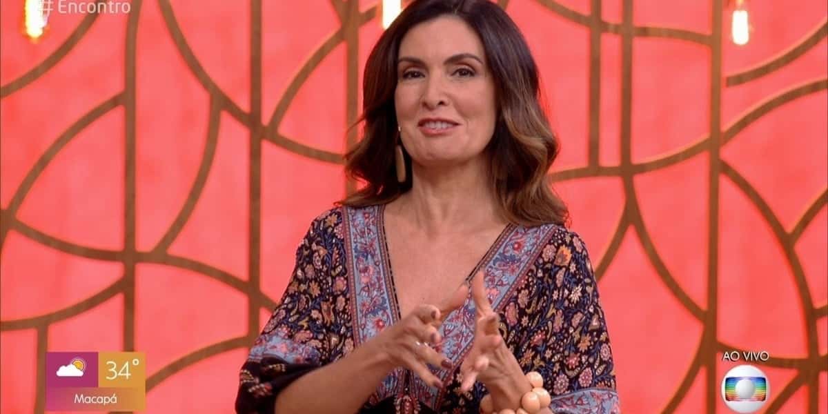 Fátima Bernardes comemorou aniversário dos filhos na TV (Foto: Reprodução)
