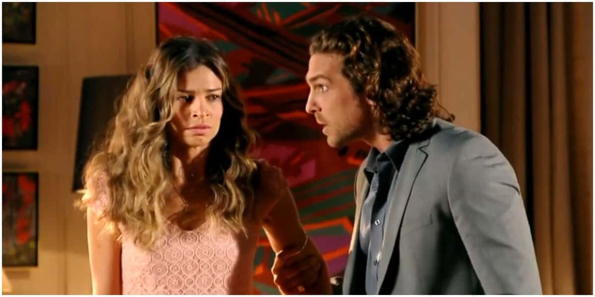 Ester e Alberto em cena da novela Flor do Caribe - Foto: Reprodução
