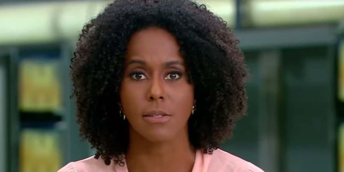Maju Coutinho no "Jornal Hoje" (Foto: Reprodução / TV Globo)