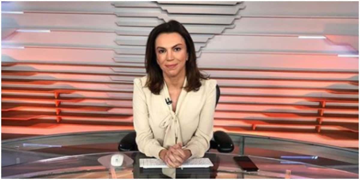 Ana Paula Araújo no comando do Bom Dia Brasil na Globo (Foto: Reprodução)