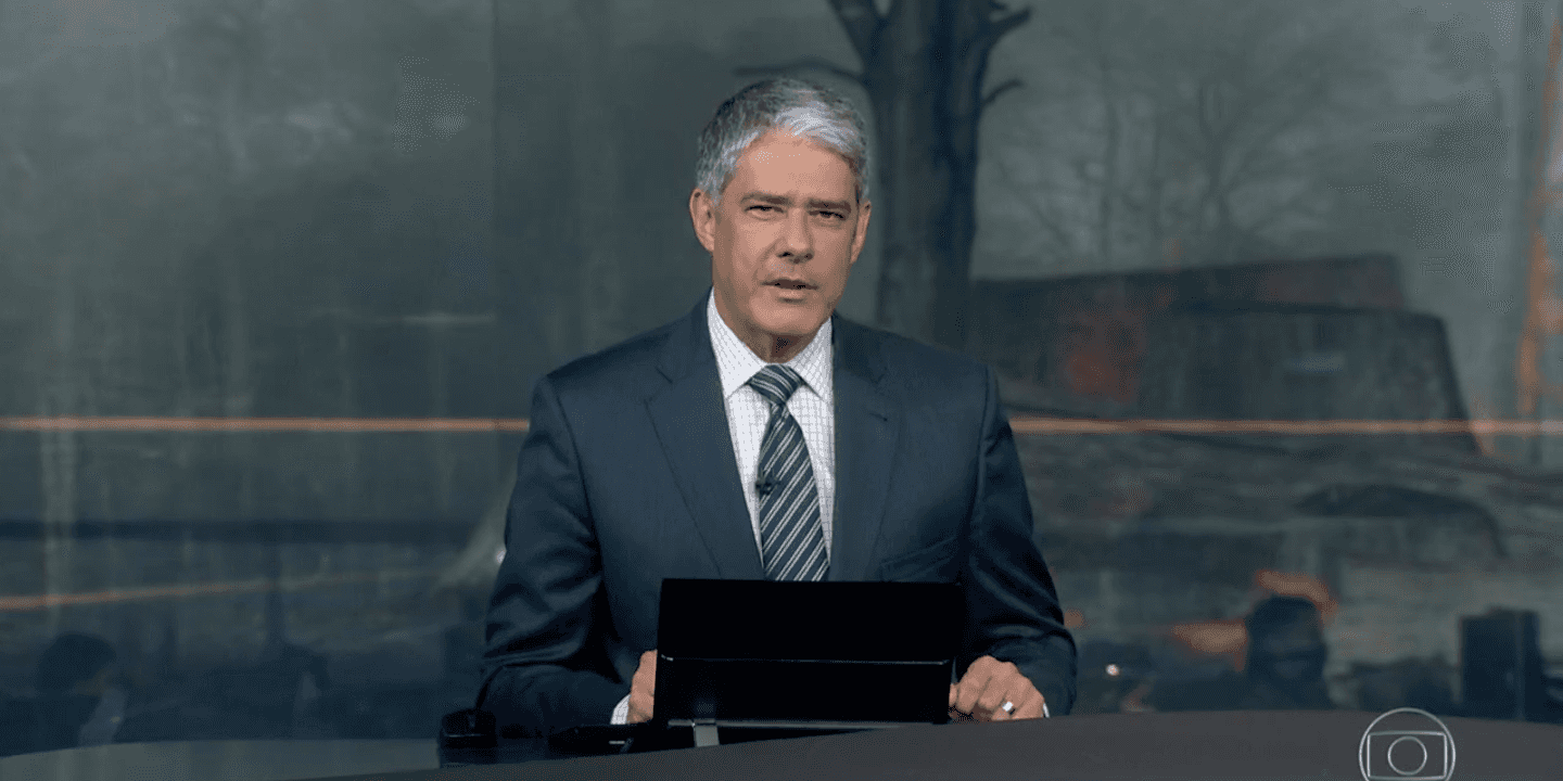 William Bonner se irritou durante o 'Jornal Nacional' (Foto: reprodução/Globo)