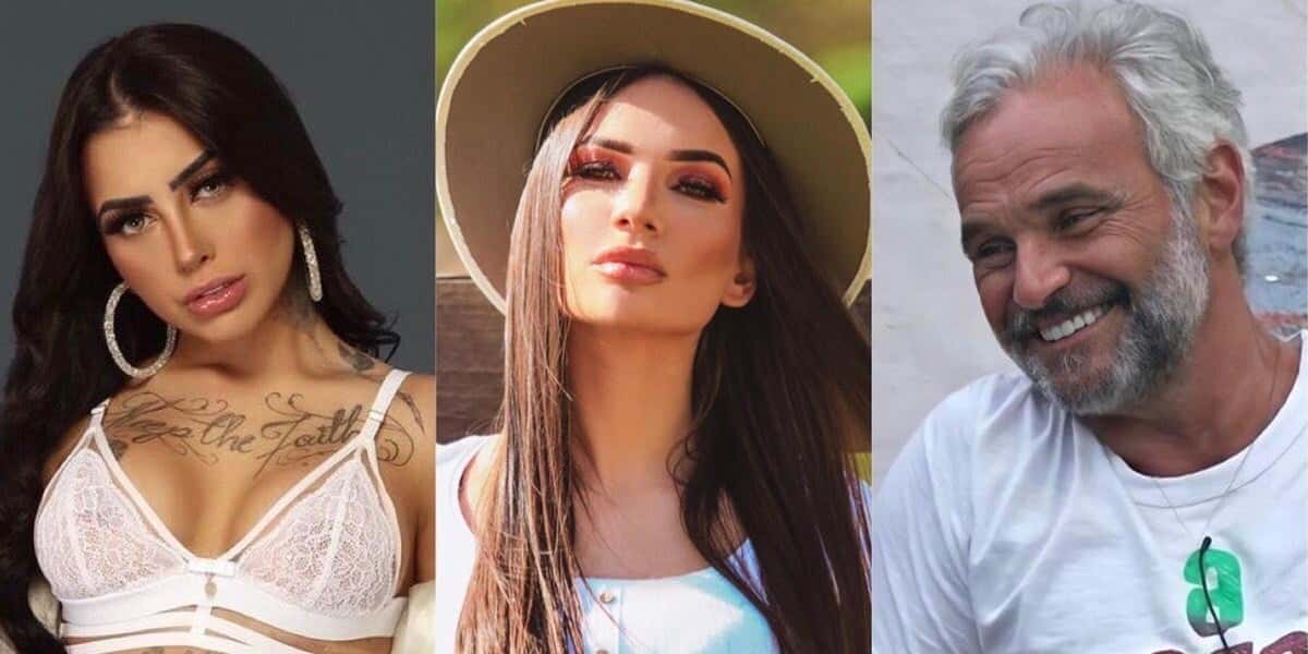 Mirella, Stéfani e Mateus estão na Roça de "A Fazenda 12" (Foto: Reprodução)