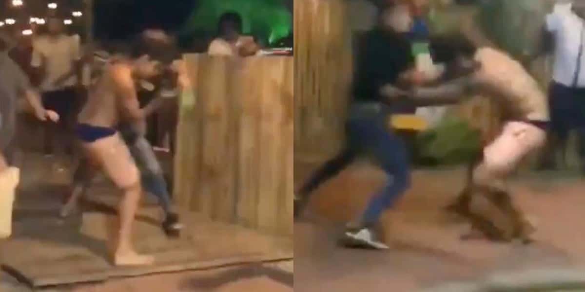 Felipe Prior apareceu brigando em festa e vídeo do momento viralizou nas redes sociais (Foto: Reprodução)