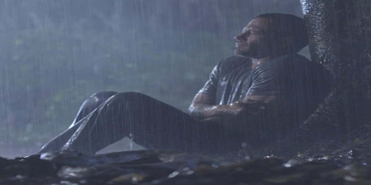Apolo no meio da mata em Haja Coração (Foto: Reprodução/Globo)