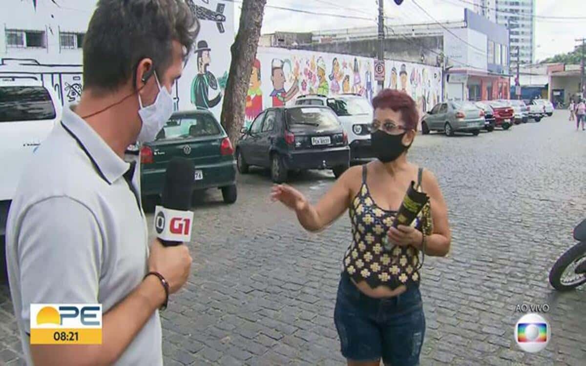 Repórter da Globo foi surpreendido (Foto: Divulgação)