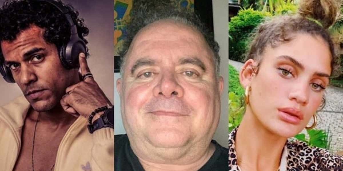 Marcello Melo Jr, Léo Jaime e Laura Fernandez (Foto: Reprodução)