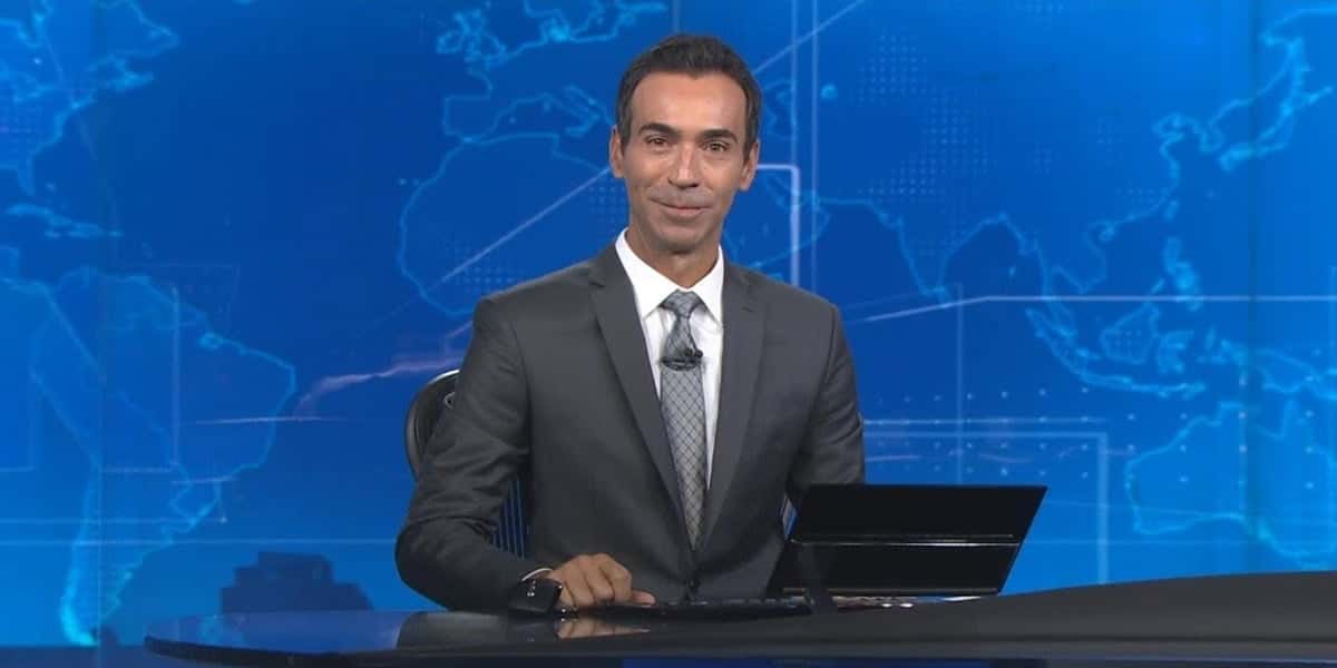 César Tralli possui uma carreira extensa na Globo, desde 1993 (Foto: Reprodução / TV Globo)