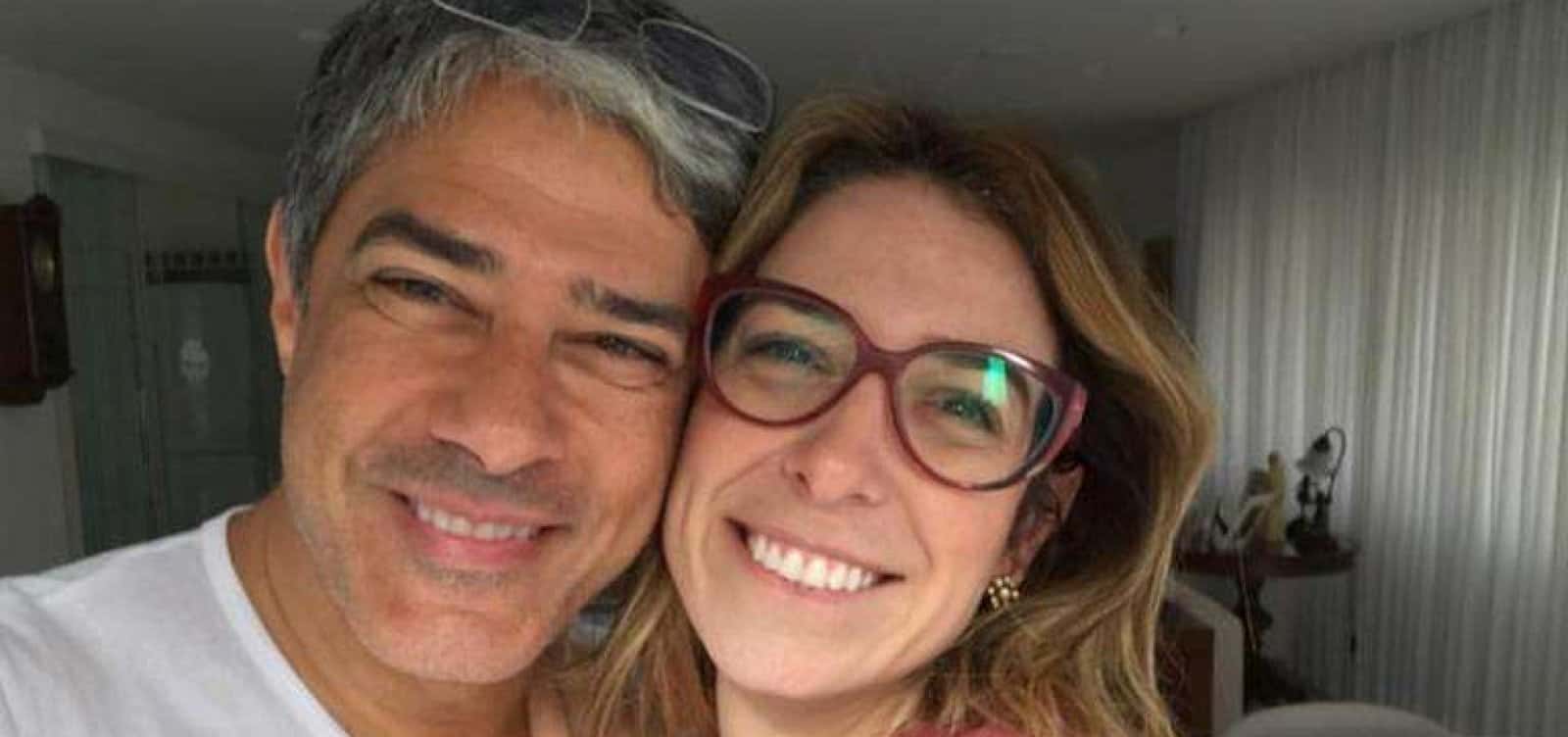 William Bonner e Natasha Dantas (Foto: Reprodução)