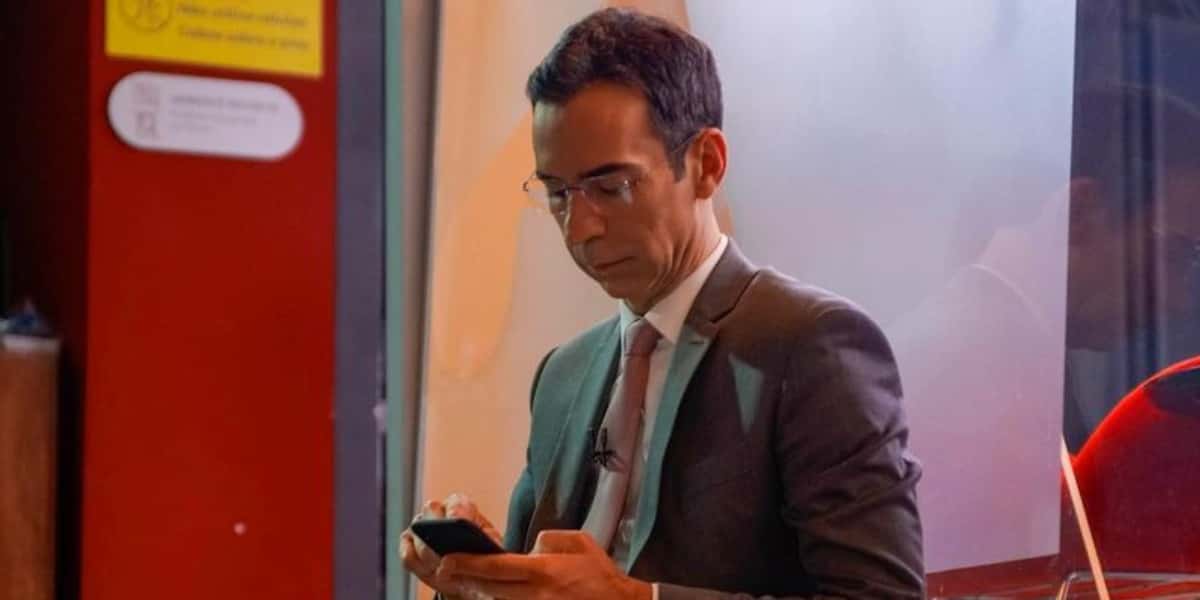 César Tralli apresenta o "SP1" na Globo (Foto: Reprodução/Instagram)