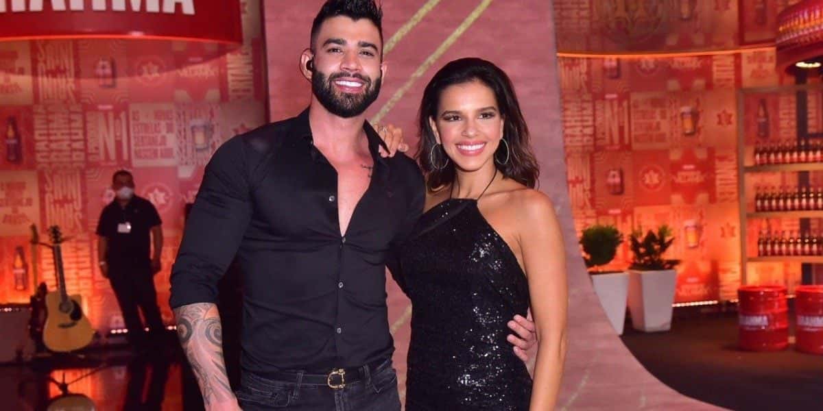 Gusttavo Lima e Mariana Rios (Foto: Leo Franco/ AgNews)