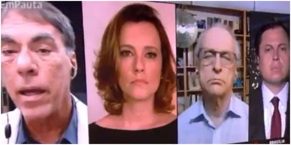 Jornalistas da GloboNews discutiram ao vivo (Foto: Reprodução)