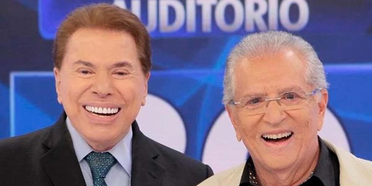 Carlos Alberto e Silvio Santos são apresentadores do SBT (Foto: Reprodução)
