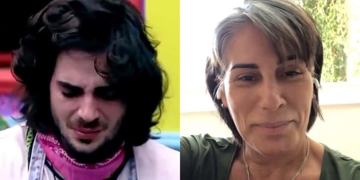 Fiuk passou o dia inteiro chorando no "BBB 21" após discutir questões de gênero e Glória Pires veio a público dizer que não é mãe dele (Foto: Reprodução)