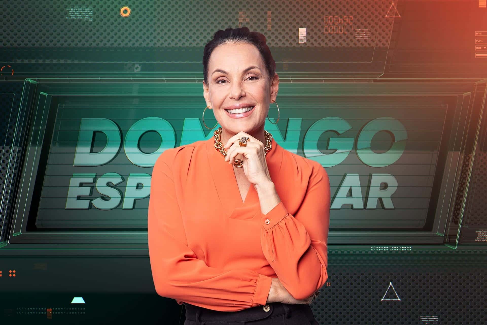 Carolina Ferraz é a apresentadora do Domingo Espetacular (Foto: Divulgação)