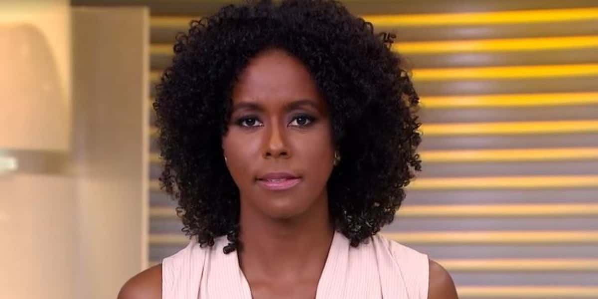 Maju Coutinho no "Jornal Hoje" (Foto: Reprodução/TV Globo)