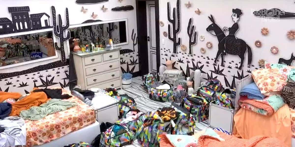 Lucas Penteado ficou sozinho no quarto xingando Nego Di (Foto: Reprodução / GloboPlay)